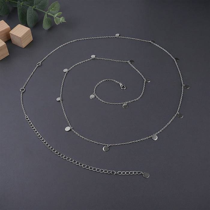 925 Silver Disc Charm Waist Chain|Waist Chains For Women & Girls | With Certificate Of Authenticity And 925 Stamp | 6 : WCH017
