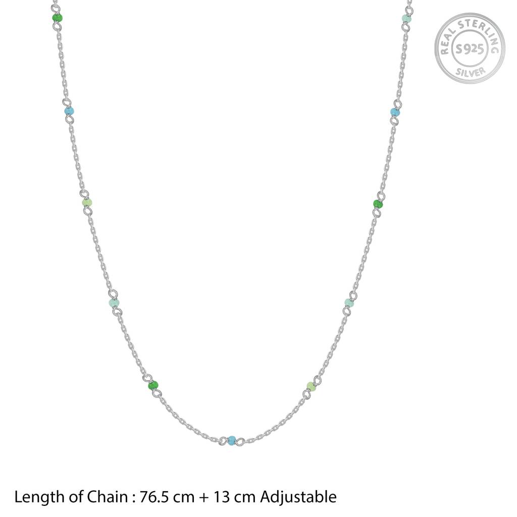 925 Silver Rainbow Waist Chain|Waist Chains For Women & Girls | With Certificate Of Authenticity And 925 Stamp | 6 Mo : WCH018