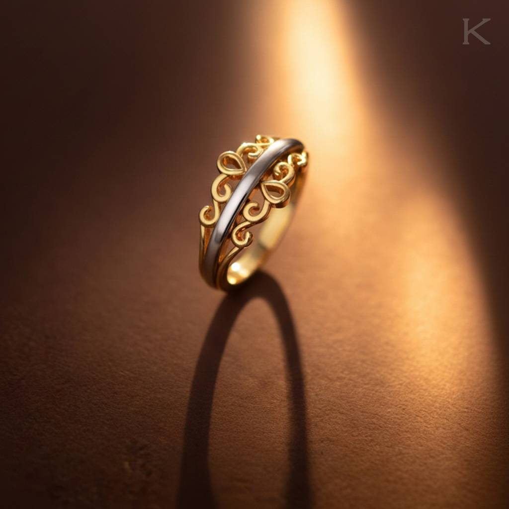 Aurora Filigree Gold Ring : WG10107