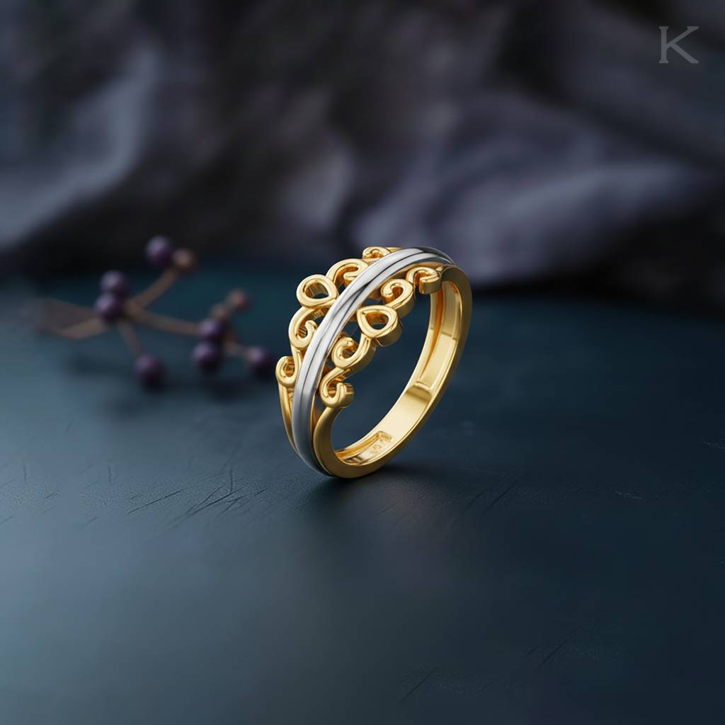 Aurora Filigree Gold Ring : WG10107