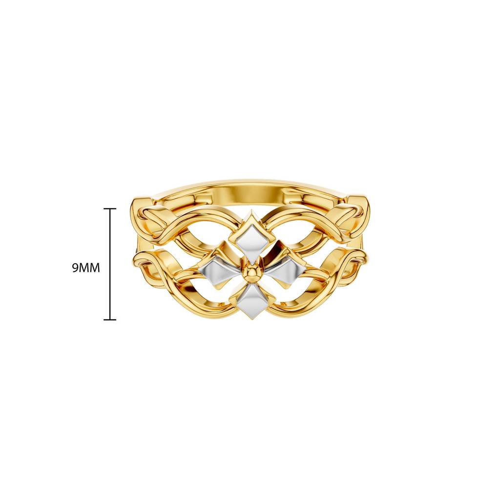 Floral Entwine Gold Ring : WG10118