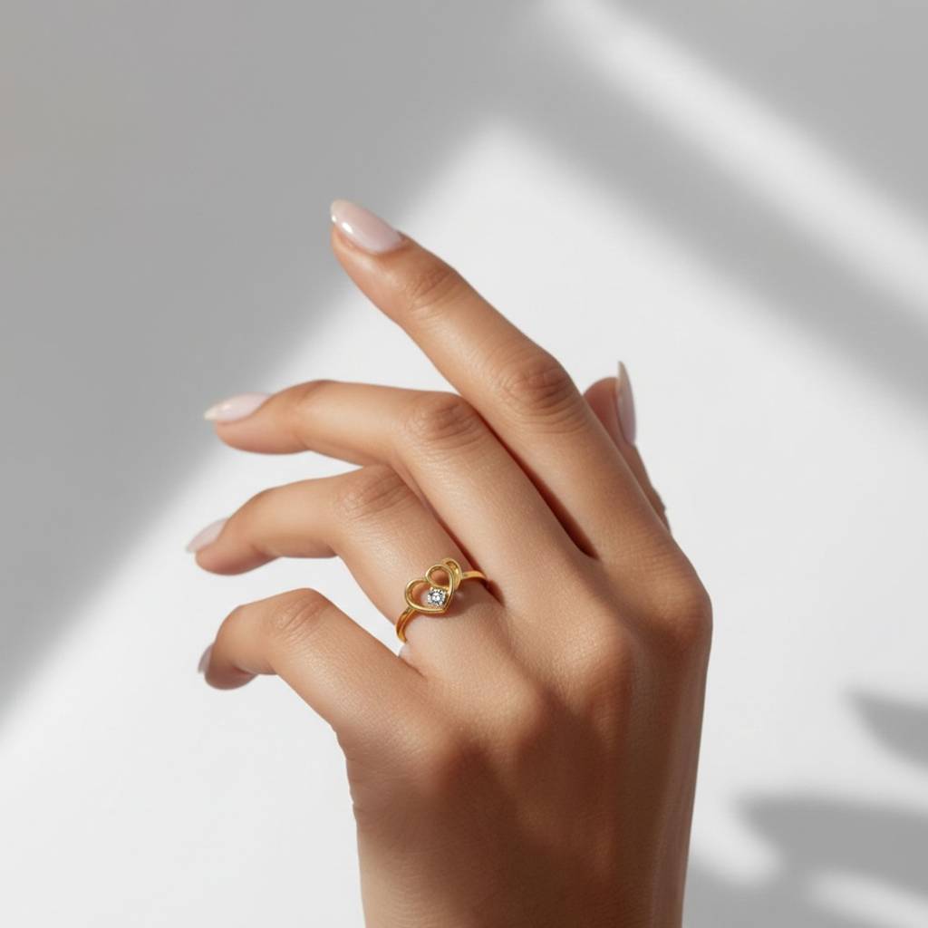 Heart Fusion Gold Ring : WG10121