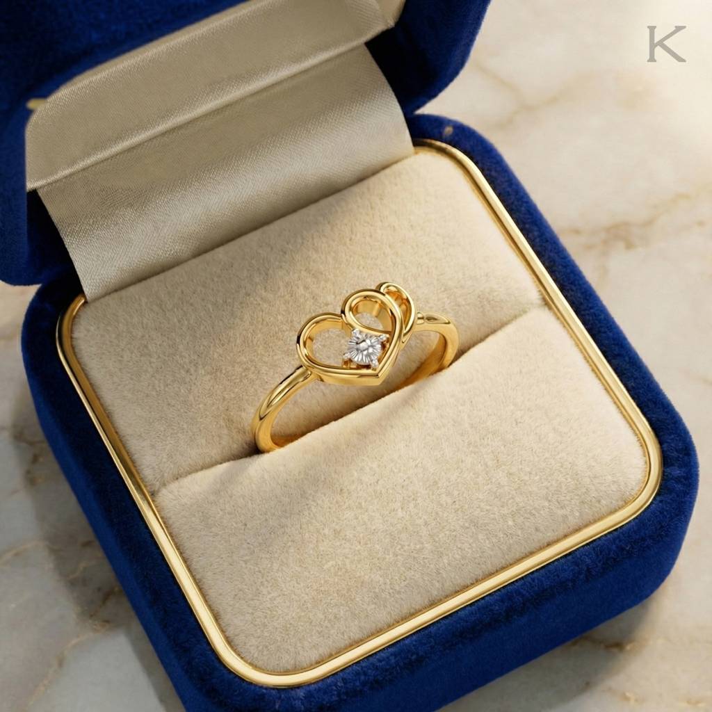 Heart Fusion Gold Ring : WG10121