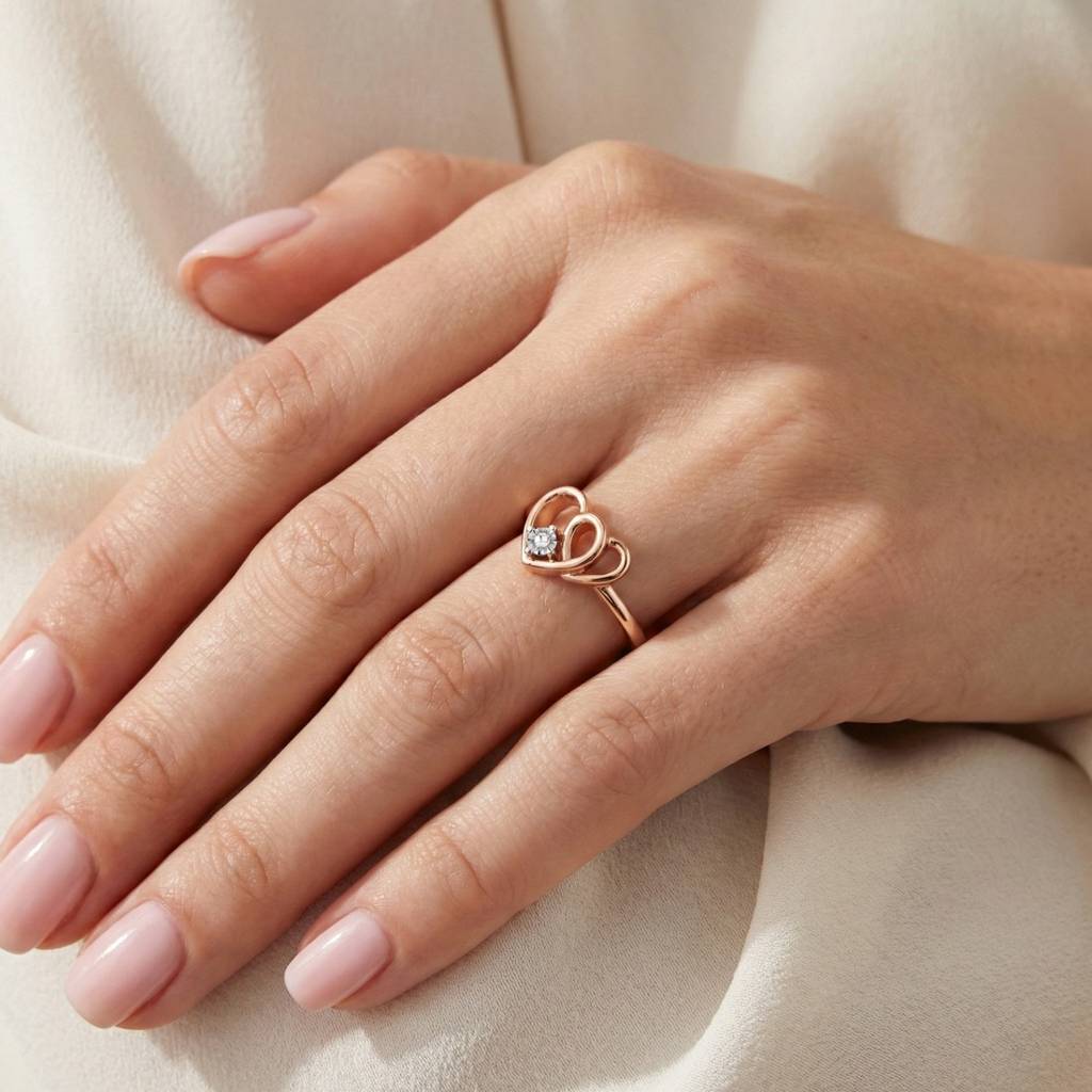 Heart Fusion Gold Ring : WG10121