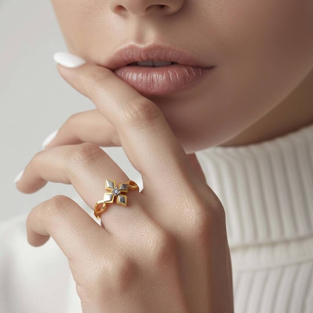 Aureflora Gold Ring : WG10124