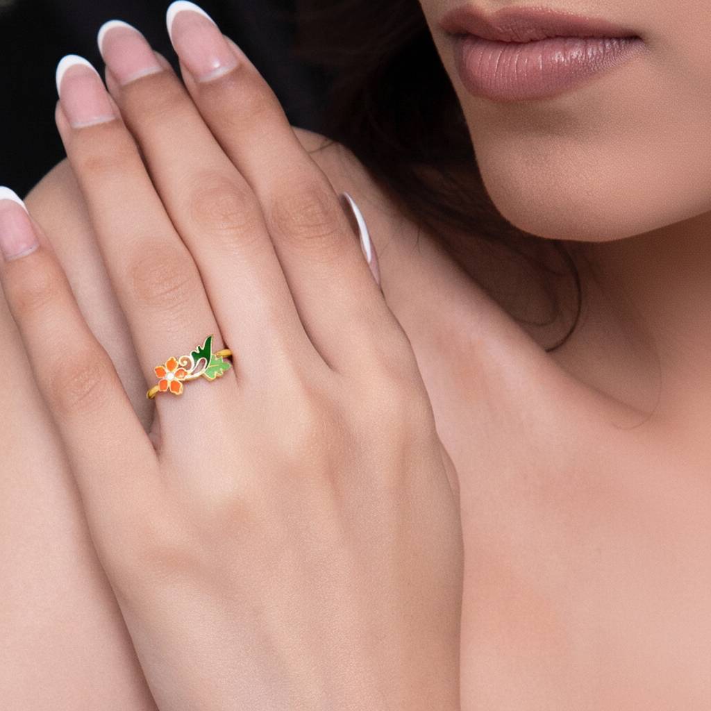 Vine Bloom Gold Ring : WG10134