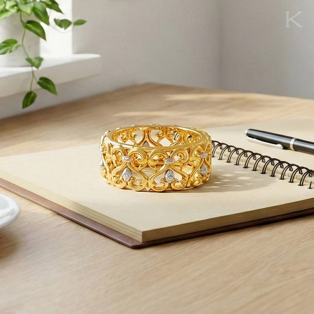 Floral Gold Ring : WG10162