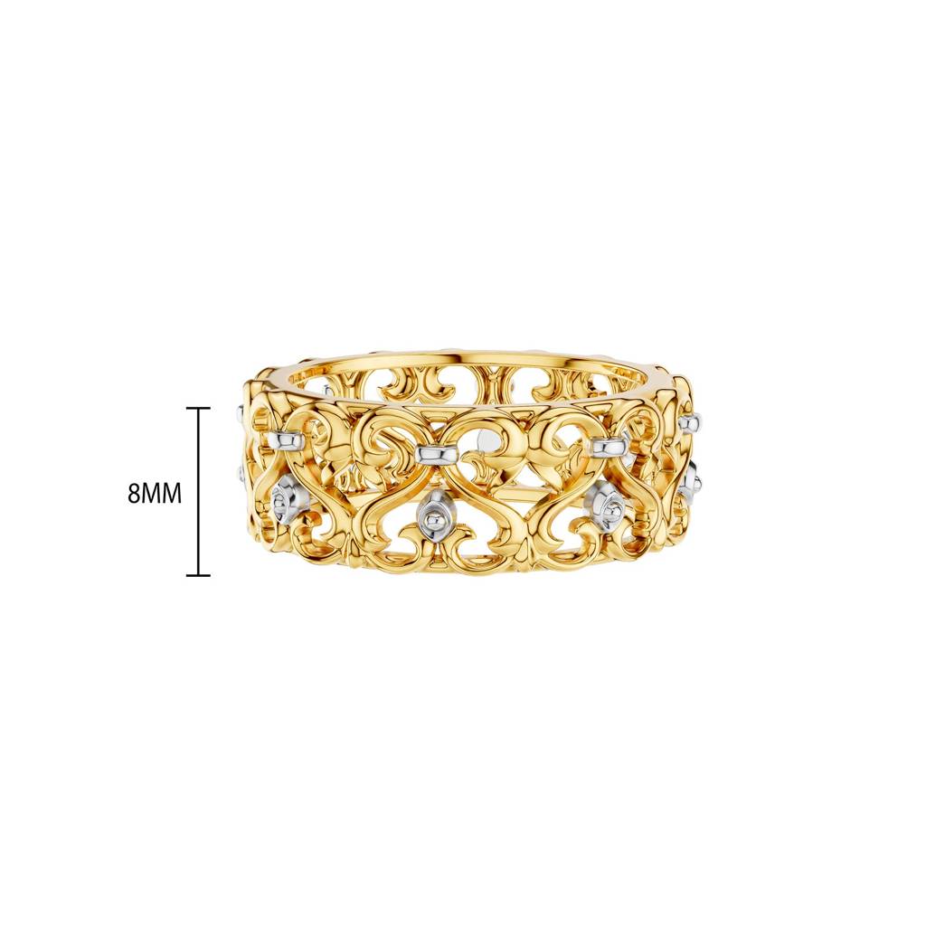 Floral Gold Ring : WG10162