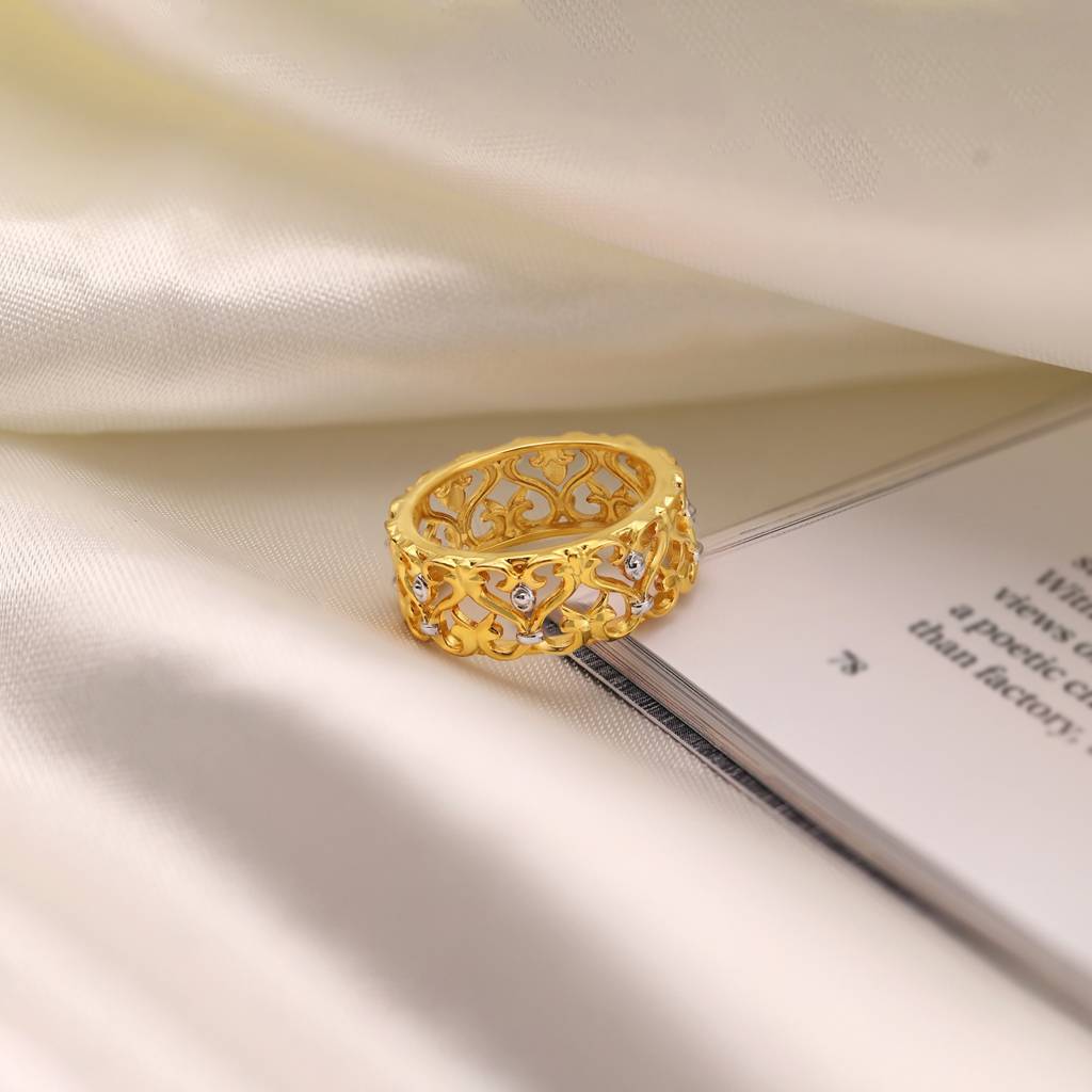 Floral Gold Ring : WG10162