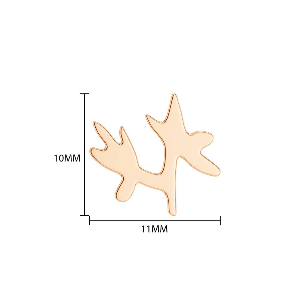 Mismatched Bird And Branch Gold Earring : WG30099