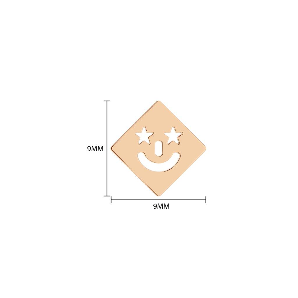 Smiley Gold Kids Earring : WG30104