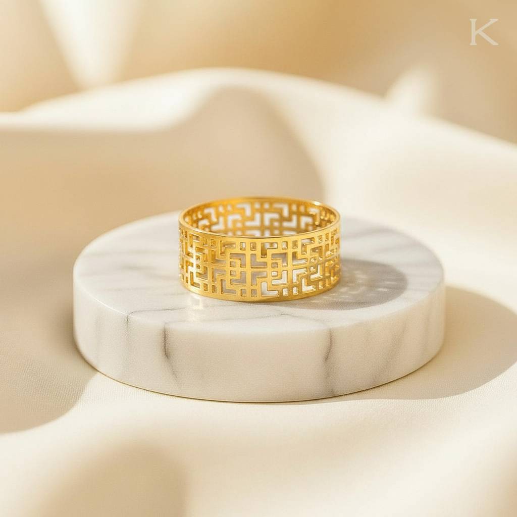Boldora Gold Band Ring : WG90001