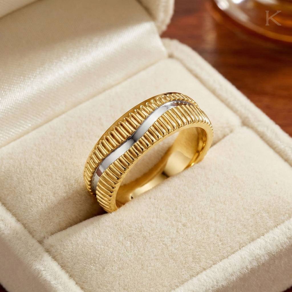 Ribora Gold Band Ring : WG90003
