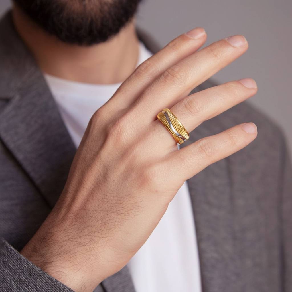 Ribora Gold Band Ring : WG90003