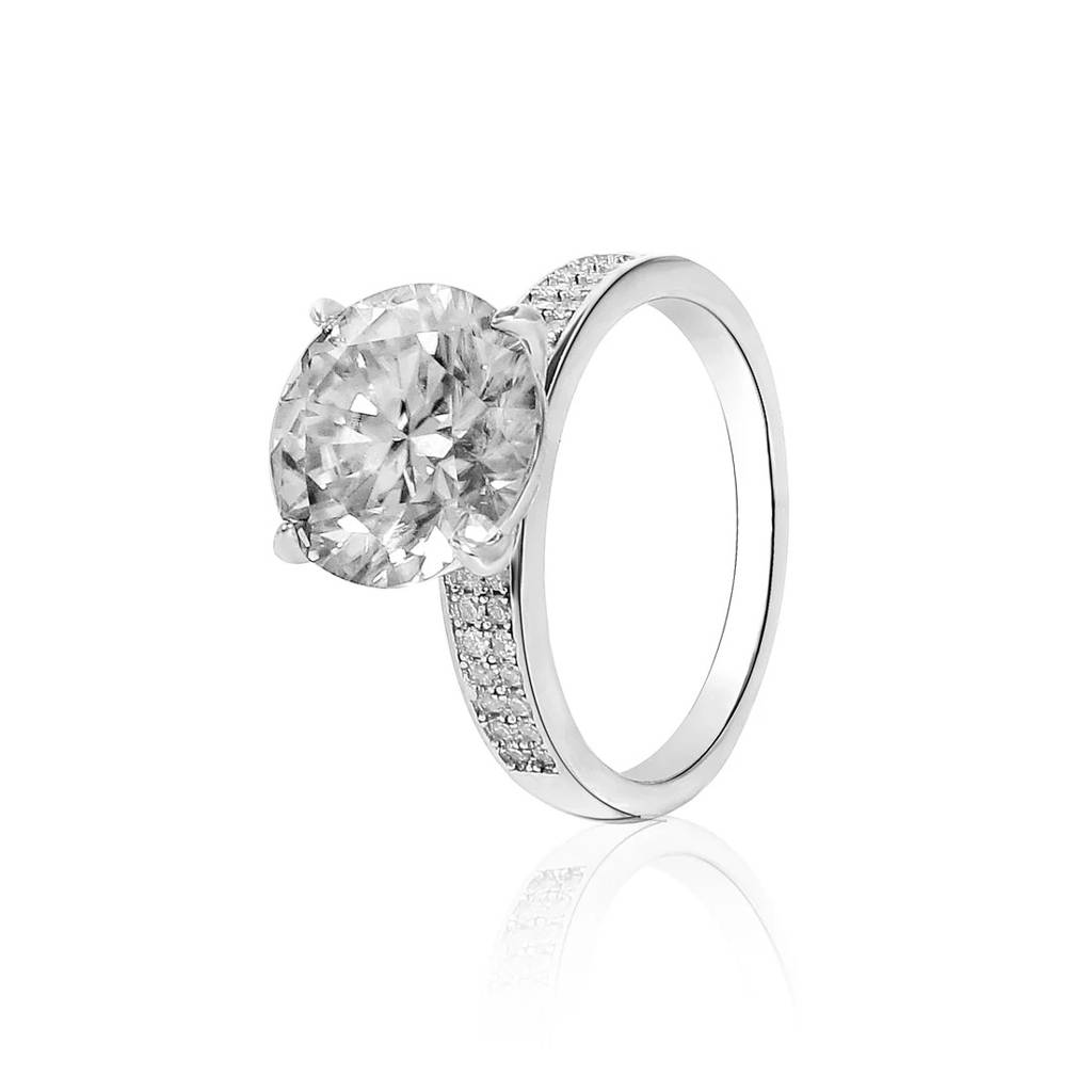 5Ct Carat Large Moissanite Diamond Solitaire Ring For Women : OCR-0004