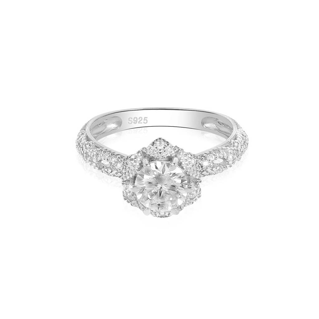 1Ct Carat Moissanite Diamond Women Wedding Ring : OCR-0003