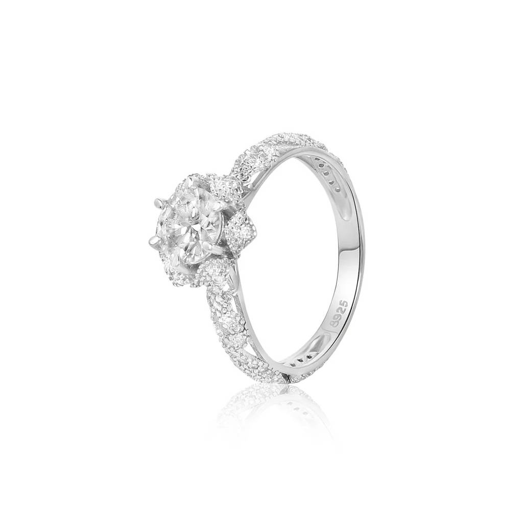 1Ct Carat Moissanite Diamond Women Wedding Ring : OCR-0003