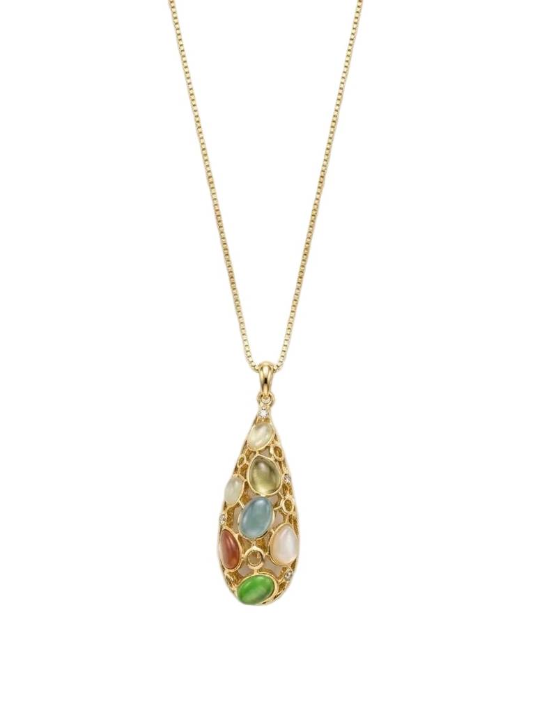 Teardrop Gemstone Pendant : N228