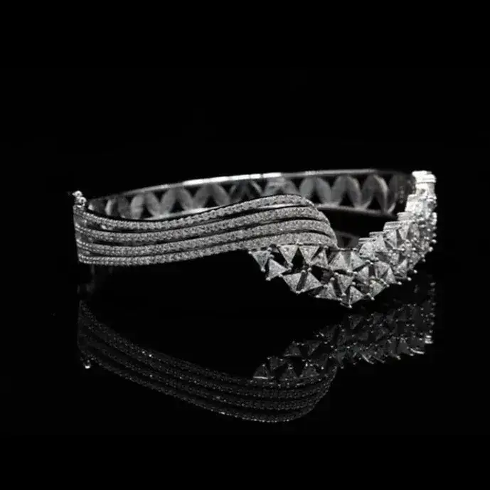 Pure 925 Silver Marry Me Moissanite Bracelet For Women : SYM-0163
