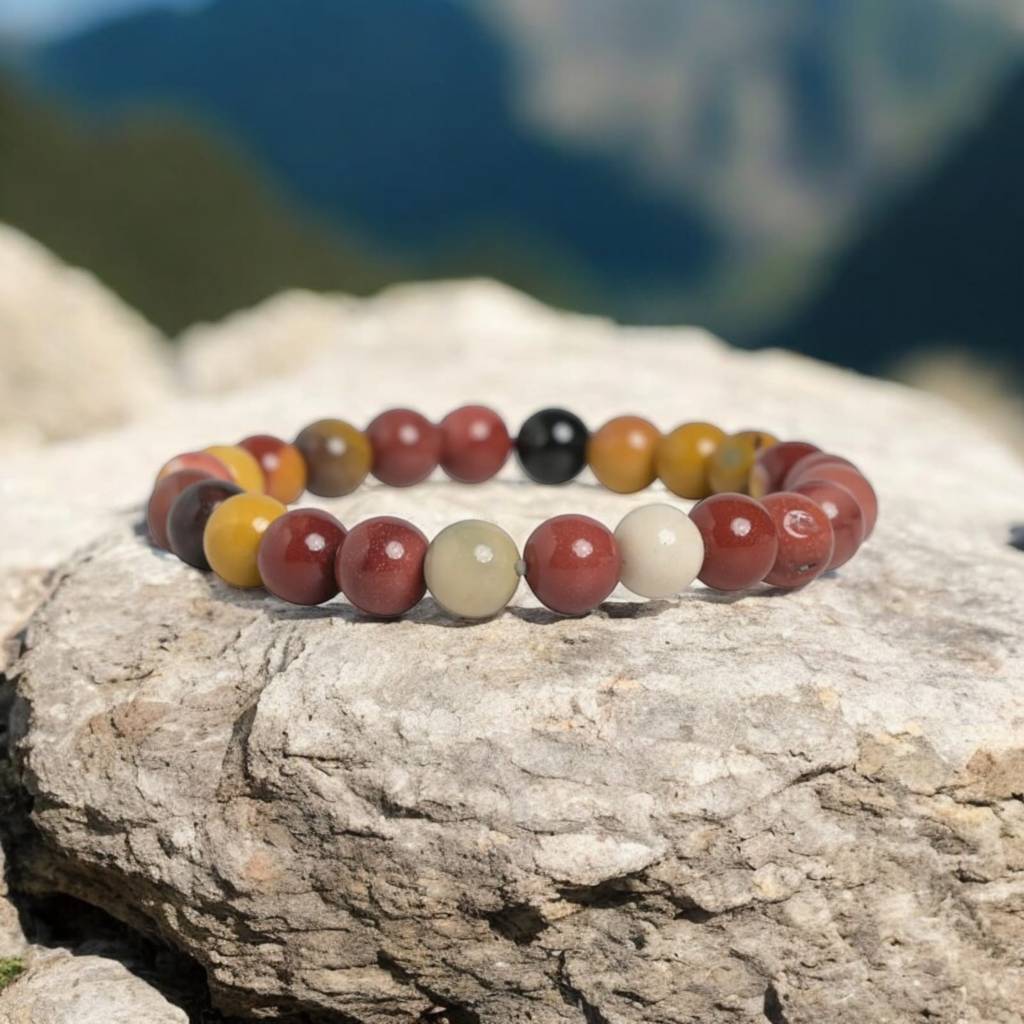 Mookaite Jasper Healing Gemstone Bracelet : MOOKAITE-BRACELET