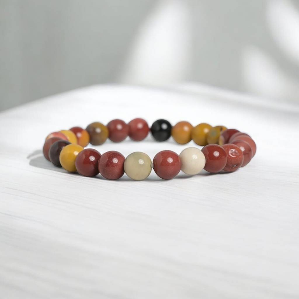 Mookaite Jasper Healing Gemstone Bracelet : MOOKAITE-BRACELET