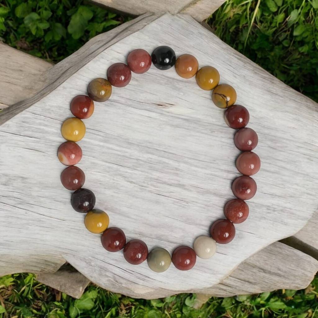 Mookaite Jasper Healing Gemstone Bracelet : MOOKAITE-BRACELET