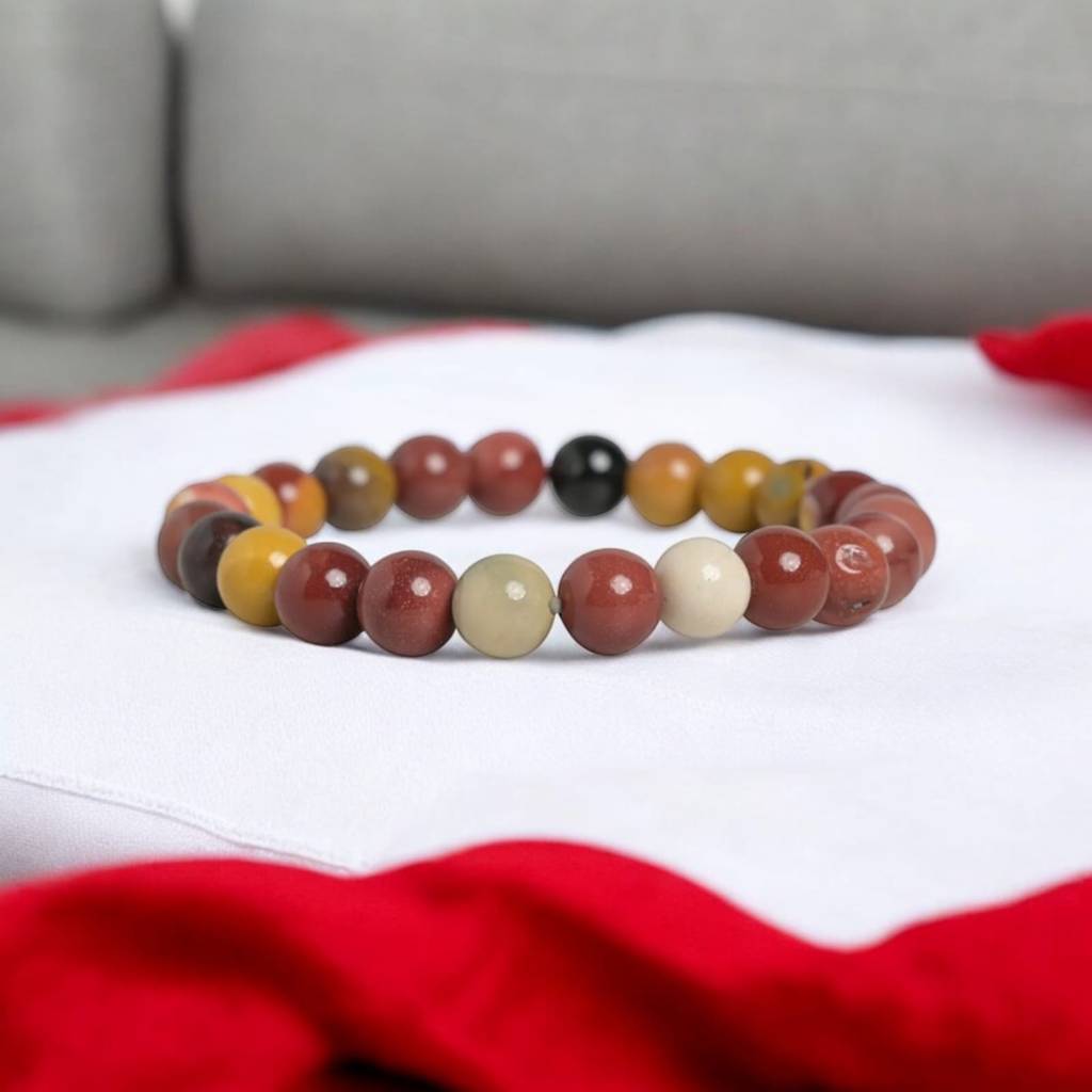 Mookaite Jasper Healing Gemstone Bracelet : MOOKAITE-BRACELET