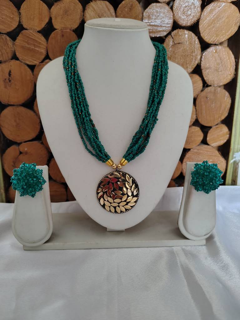 All-Day Statement Beaded Necklace Set : BDE-SEG-TBOL-NWE-006