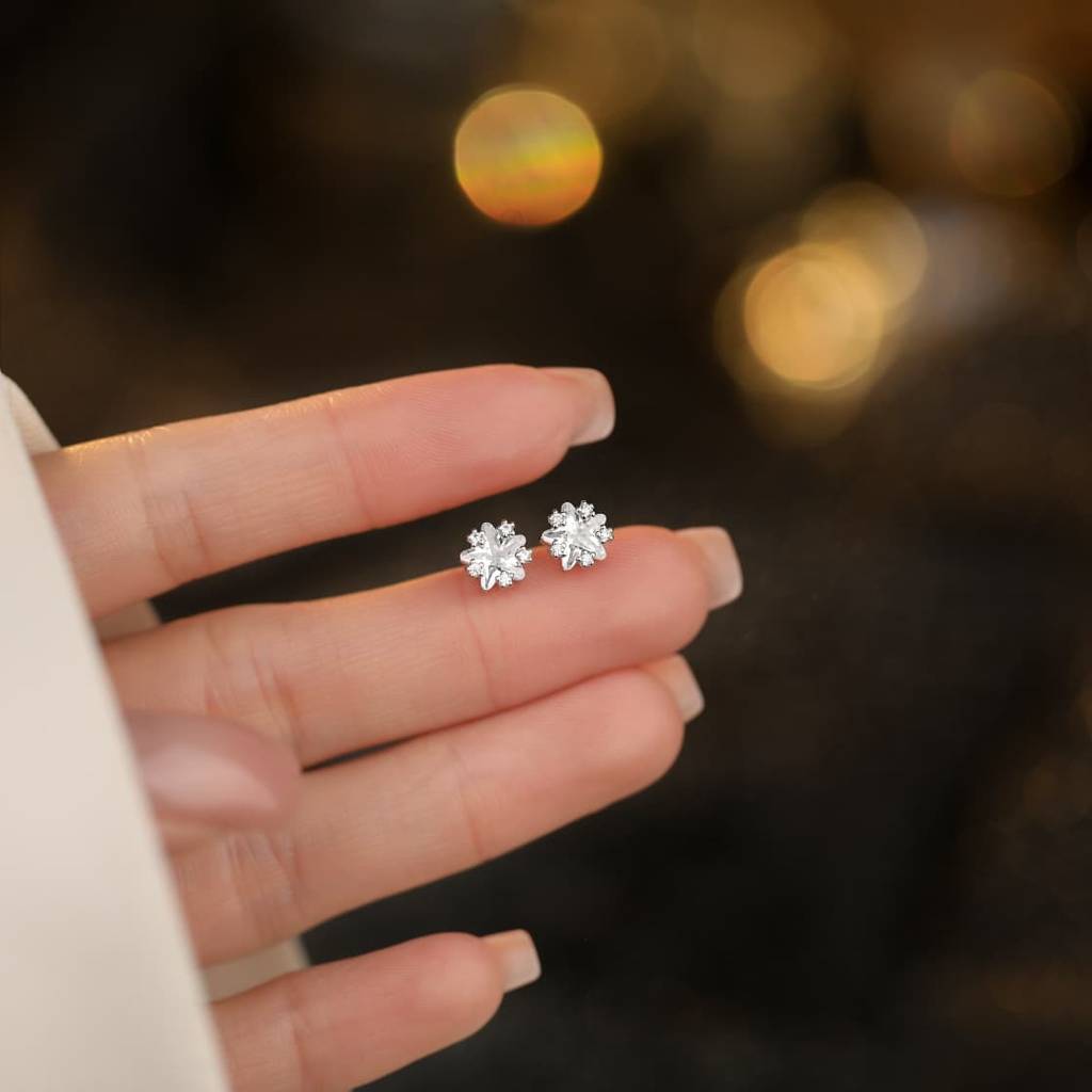 Starlight Spark Sterling Silver Stud Earring : BRDEE5724