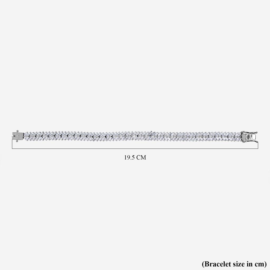 Brd Jewelry 925 Sterling Silver White Diamond Vine Bracelet I Leaf Bracelet I Silver Bracelet For Women And Girls : B0C6T9G5Z4