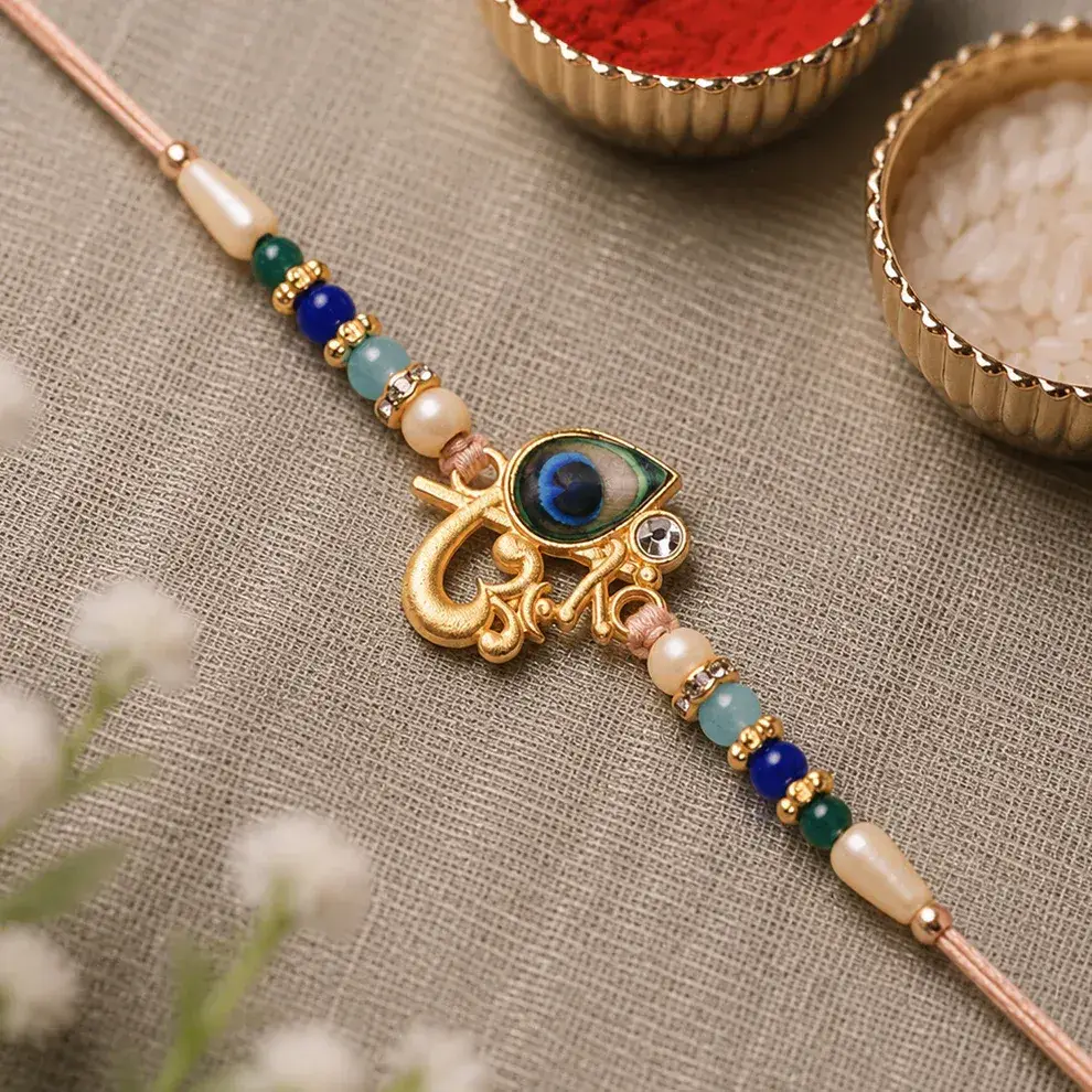 Shiva Trishul Rakhi – Elegant Raksha Bandhan Gift : MRR-RAKHI-0019