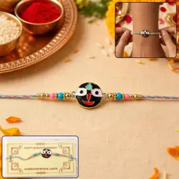 Om Design Traditional Rakhi - Handmade With Premium Materials : MRR-RAKHI-007