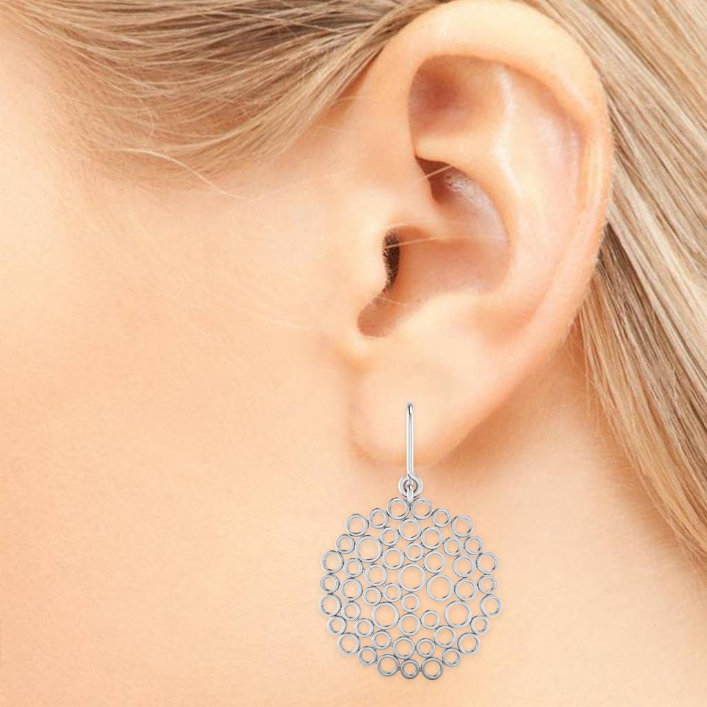 Iski Uski 925 Sterling Silver Geetika Dangler Earrings