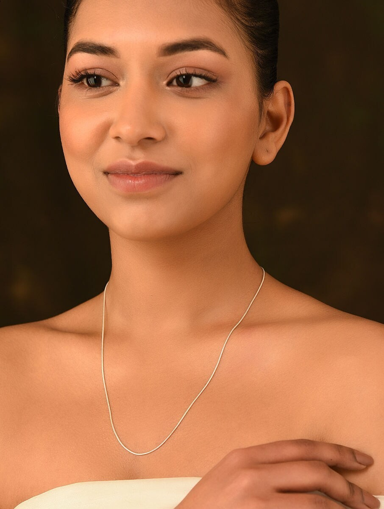 925 Sterling Silver Snake Design Neck Chain : ARSPC46