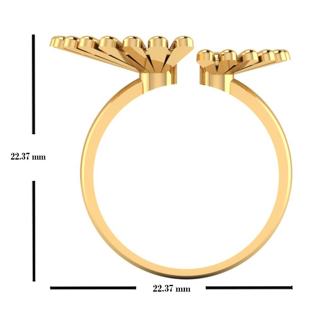 Silver Zircon Sunrise Ring