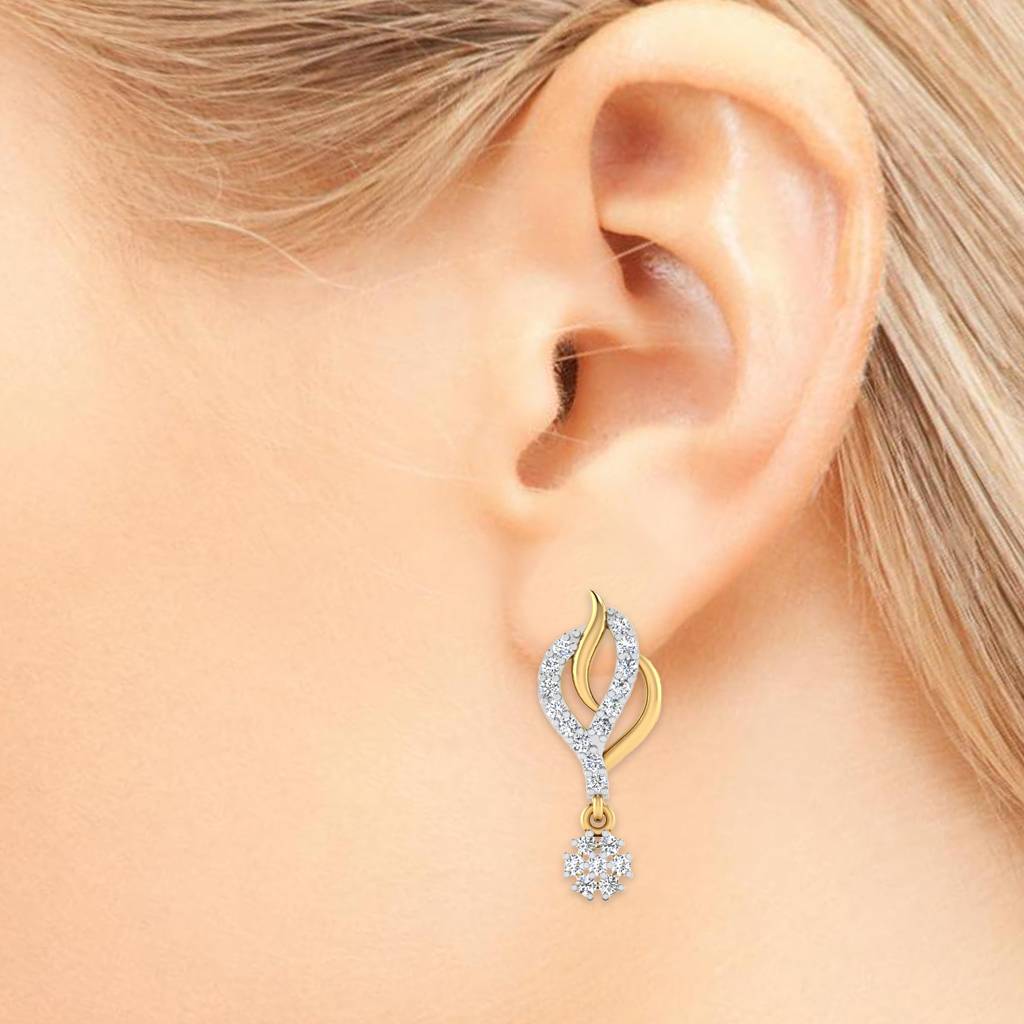 Iski Uski 925 Sterling Silver Baghyawati Dangler Earrings