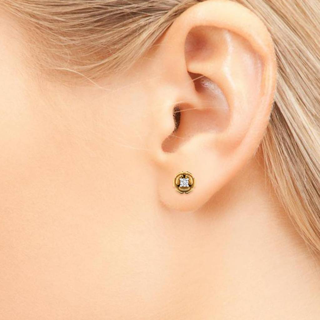 Iski Uski 925 Sterling Silver Primrosa Stud Earrings