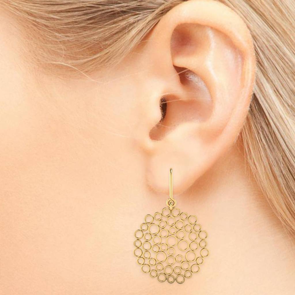 Iski Uski 925 Sterling Silver Geetika Dangler Earrings