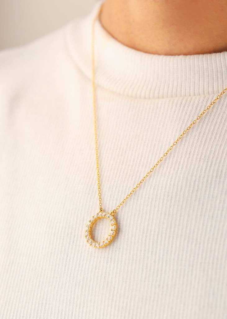 Joy And Positivity - White Topaz Necklace : YN1529WCZ