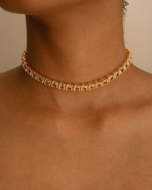 Frozen Deep Choker Necklace : 109FrozenDeepChokerNecklace