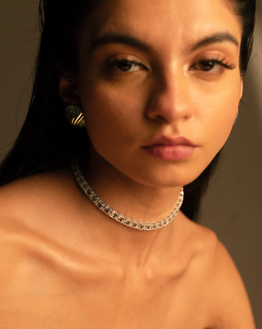 Frozen Deep Choker Necklace : 109FrozenDeepChokerNecklace